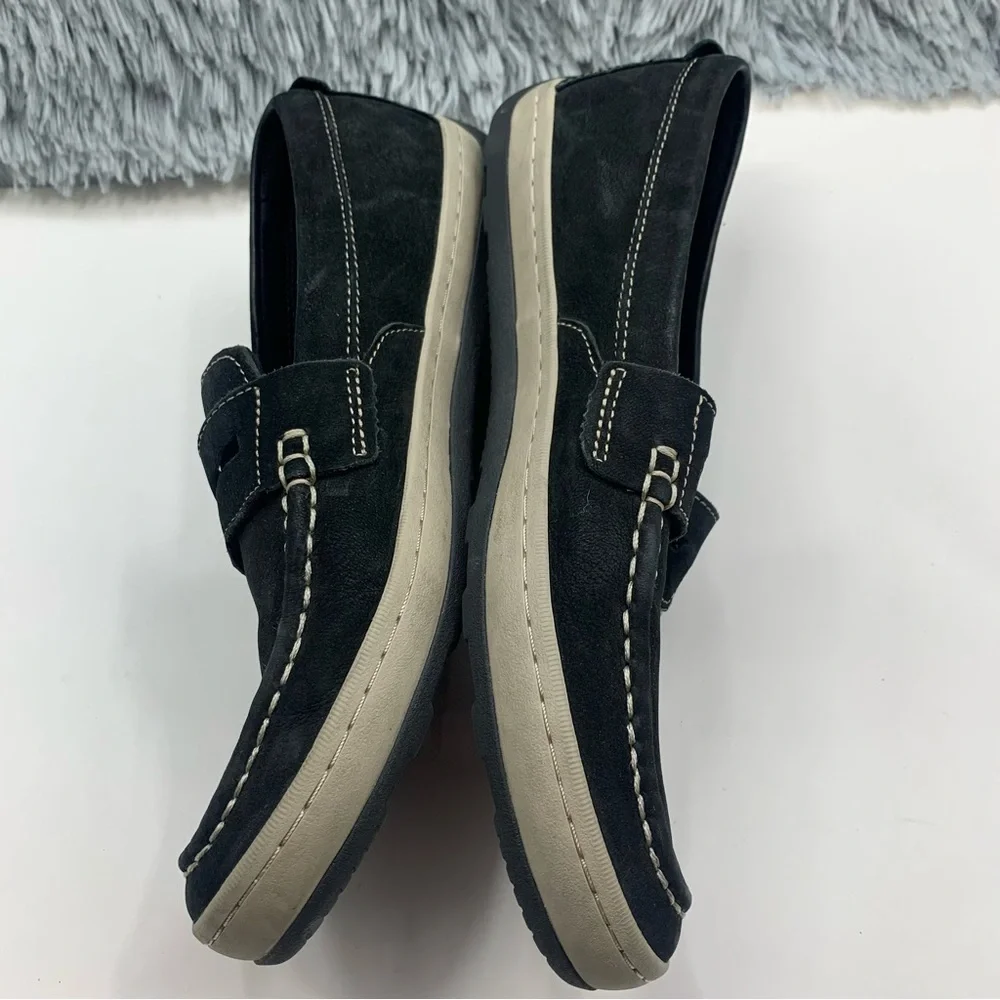 Cole Haan Loafers Shoes Mens Size 9 C30989 Claude Black Leather Driving Penny